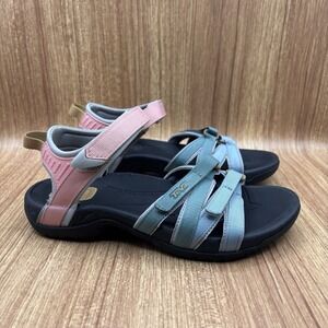 Teva Tirra Sport Sandals Womens 7.5 Bering Sea Pink Blue Strappy Hiking 4266